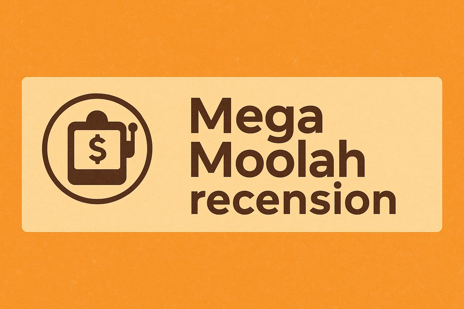 Mega Moolah recension
